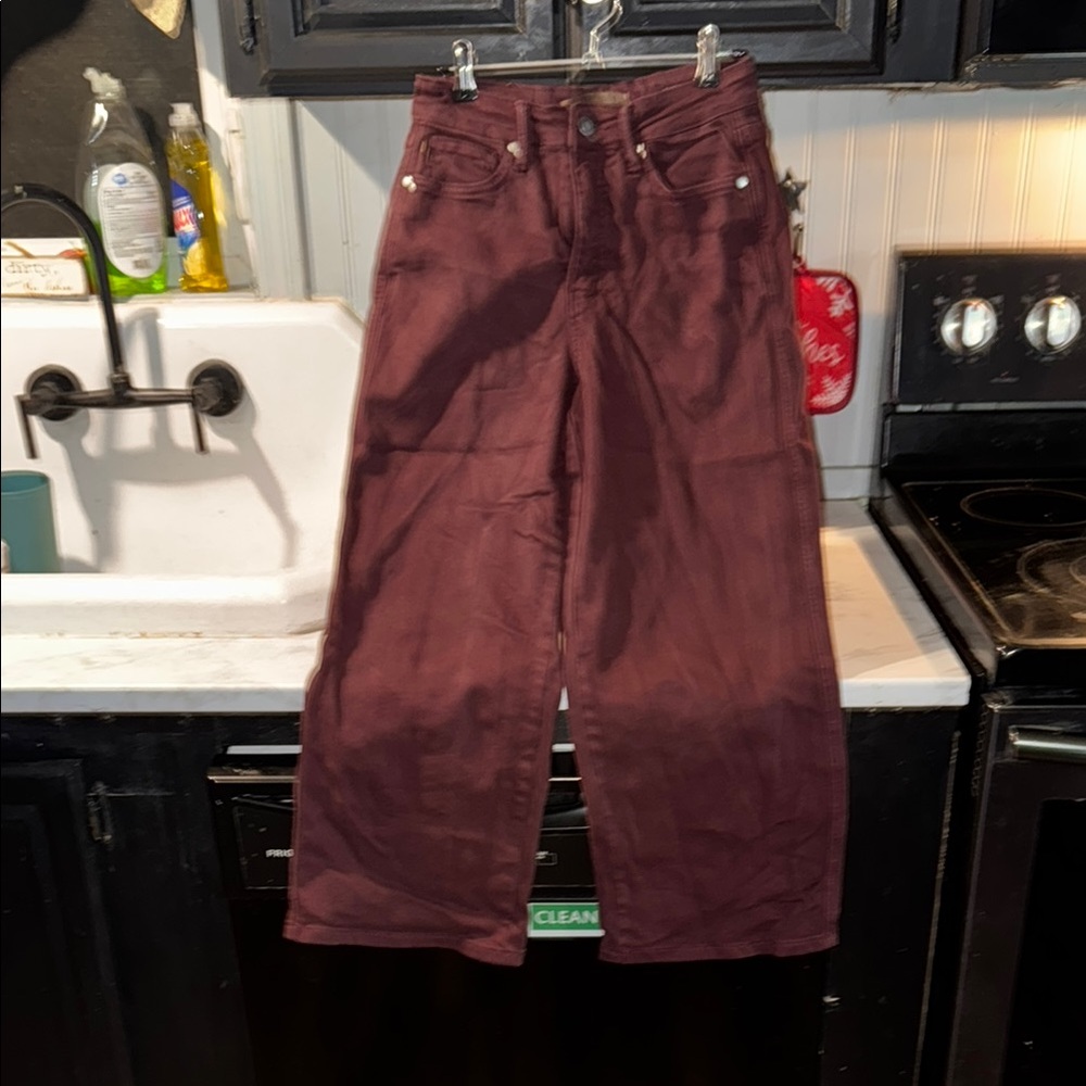 Judy Blue Women's Ankle & Cropped Jeans - Burgandy